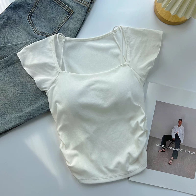 Nina Double Strap Built-In Bra Camisole